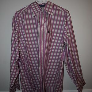 Faconnable Men's Striped Button Down Shirt